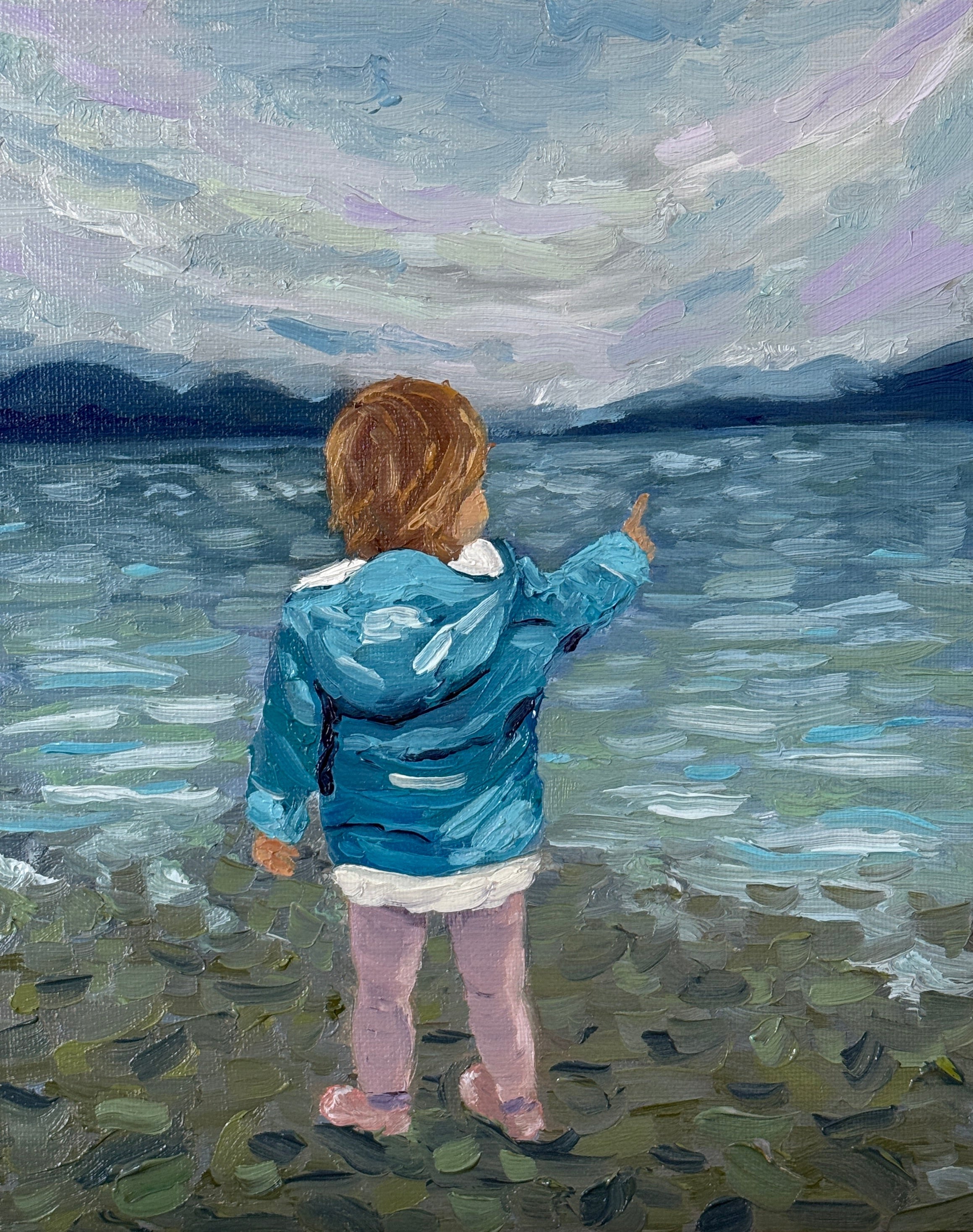 painting of girl