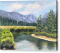Colorado Rocky Mountains Serene Mountain Landscape - Canvas Print
