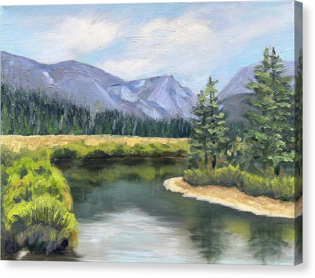 Colorado Rocky Mountains Serene Mountain Landscape - Canvas Print
