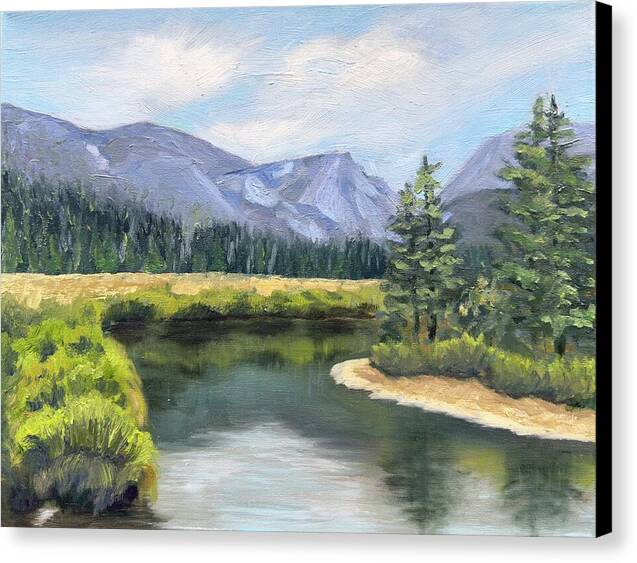 Colorado Rocky Mountains Serene Mountain Landscape - Canvas Print