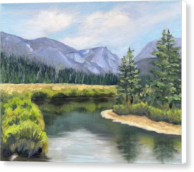 Colorado Rocky Mountains Serene Mountain Landscape - Canvas Print
