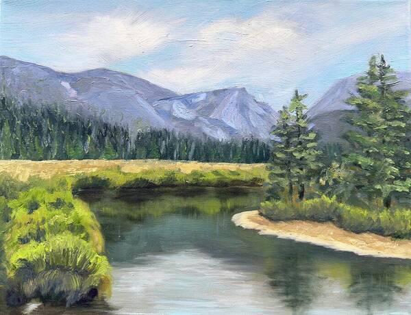 Colorado Rocky Mountains Serene Mountain Landscape - Art Print