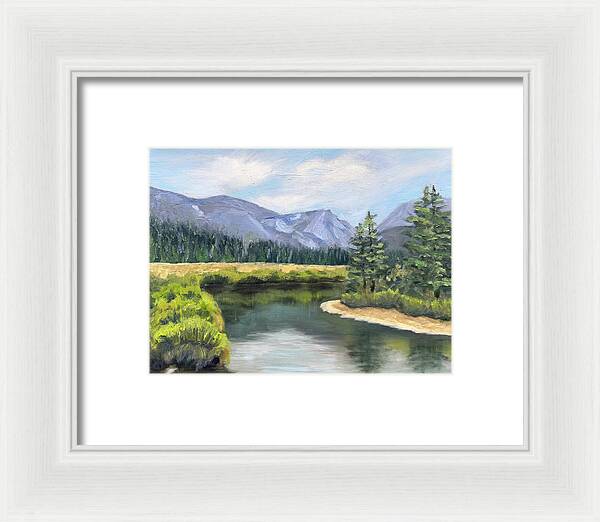 Colorado Rocky Mountains Serene Mountain Landscape - Framed Print