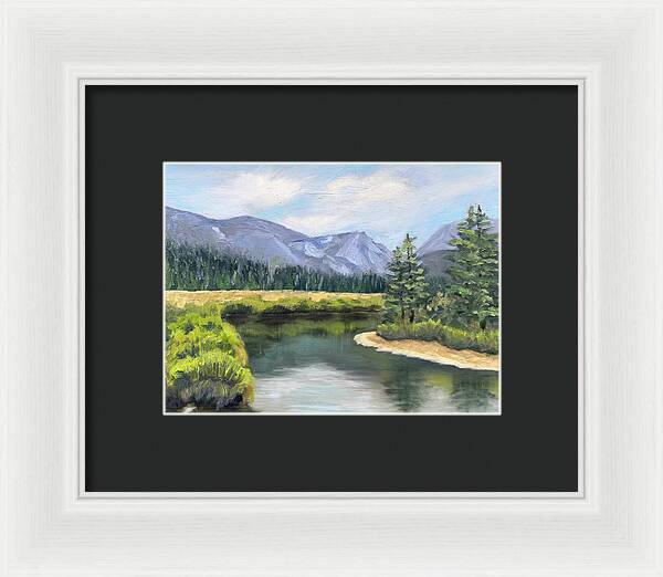 Colorado Rocky Mountains Serene Mountain Landscape - Framed Print