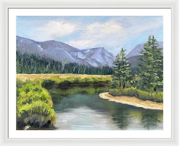 Colorado Rocky Mountains Serene Mountain Landscape - Framed Print