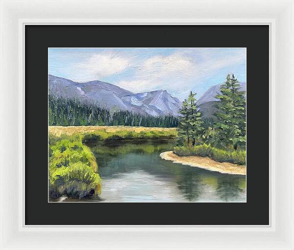 Colorado Rocky Mountains Serene Mountain Landscape - Framed Print
