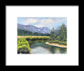 Colorado Rocky Mountains Serene Mountain Landscape - Framed Print