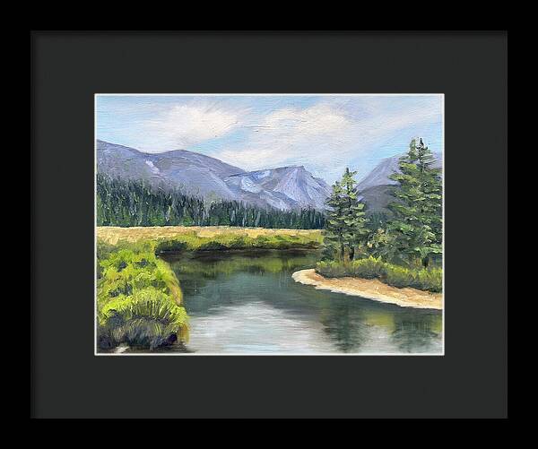 Colorado Rocky Mountains Serene Mountain Landscape - Framed Print