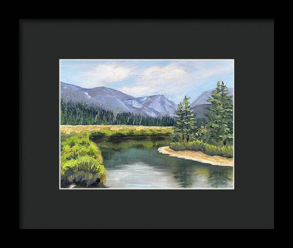 Colorado Rocky Mountains Serene Mountain Landscape - Framed Print