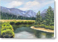 Colorado Rocky Mountains Serene Mountain Landscape - Greeting Card