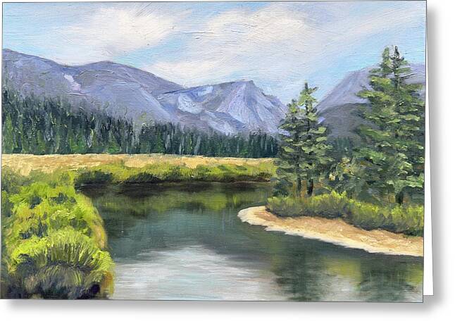 Colorado Rocky Mountains Serene Mountain Landscape - Greeting Card