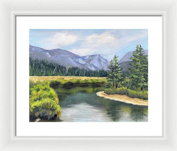 Colorado Rocky Mountains Serene Mountain Landscape - Framed Print