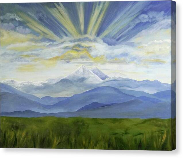Majestic Colorado Mountain Sunset - Canvas Print