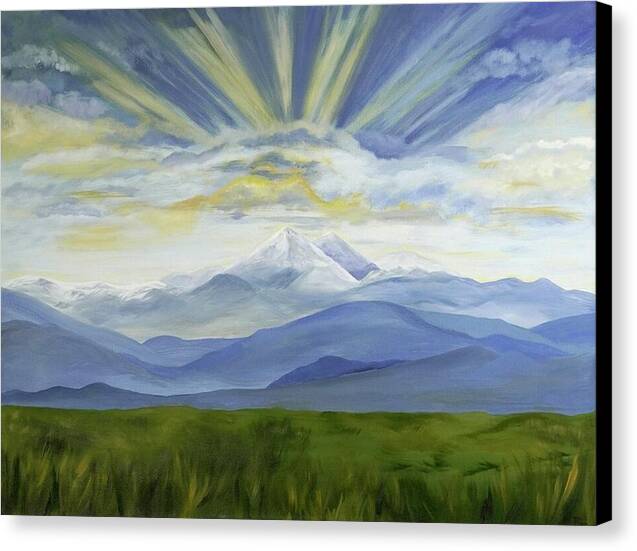 Majestic Colorado Mountain Sunset - Canvas Print