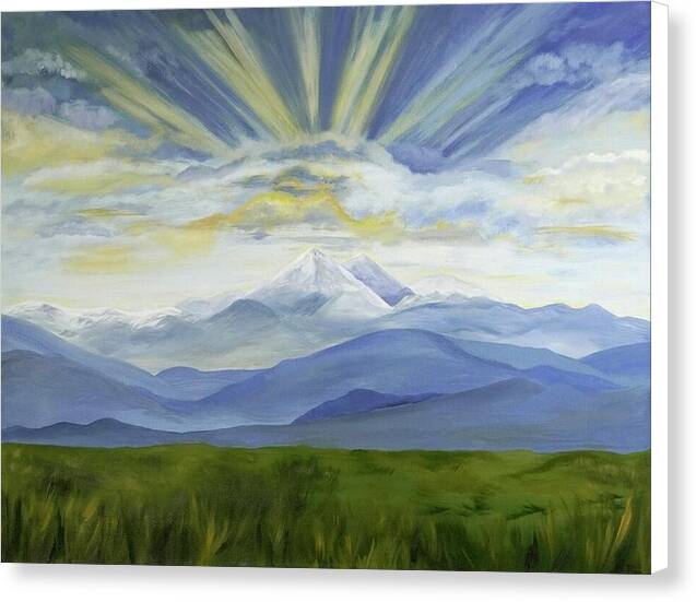Majestic Colorado Mountain Sunset - Canvas Print
