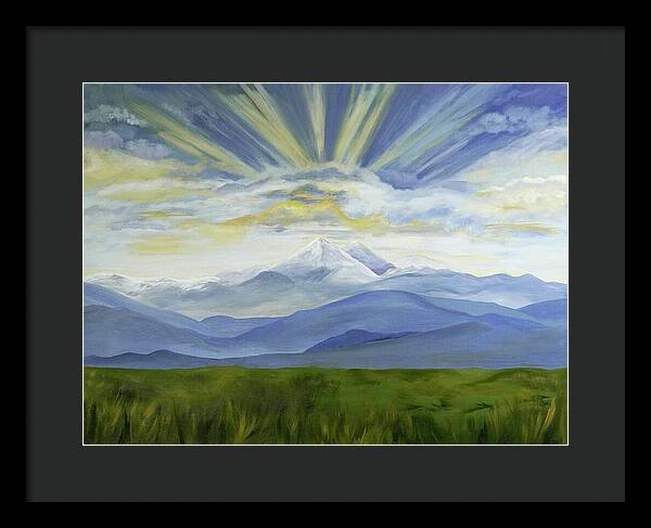 Majestic Colorado Mountain Sunset - Framed Print