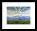 Majestic Colorado Mountain Sunset - Framed Print