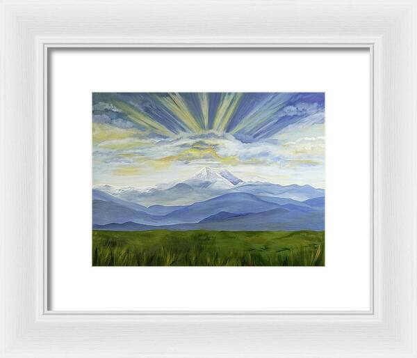 Majestic Colorado Mountain Sunset - Framed Print