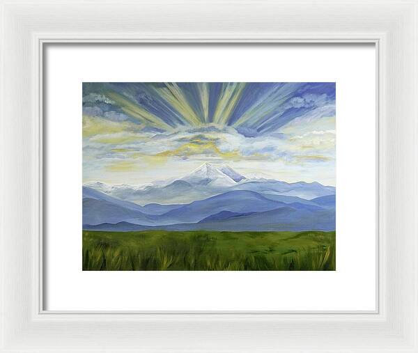 Majestic Colorado Mountain Sunset - Framed Print