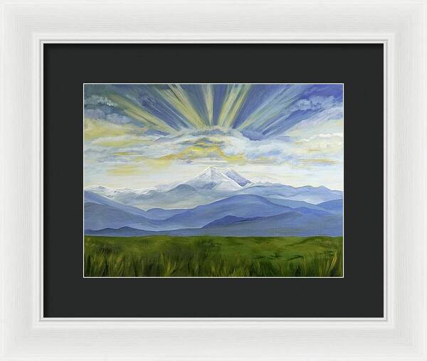 Majestic Colorado Mountain Sunset - Framed Print