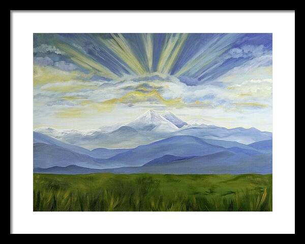 Majestic Colorado Mountain Sunset - Framed Print