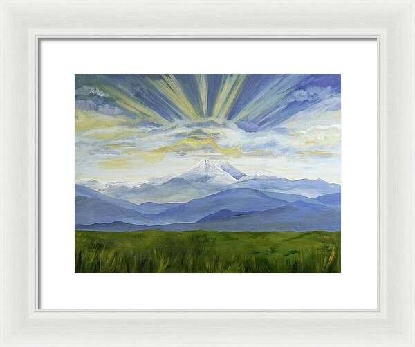 Majestic Colorado Mountain Sunset - Framed Print