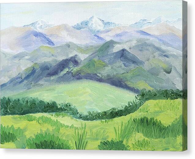 Peaceful Mountain Landscape - Canvas Print