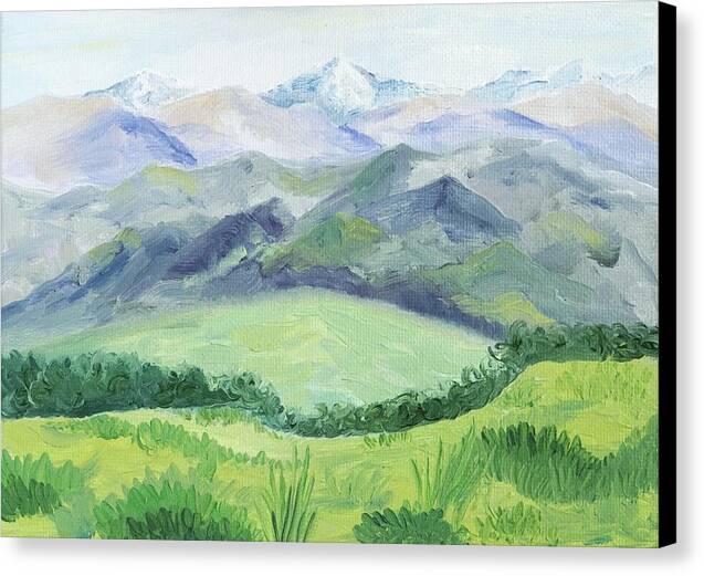 Peaceful Mountain Landscape - Canvas Print